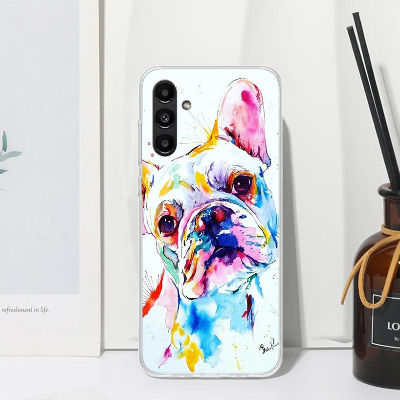 French Bulldog Dog Pug Phone Case For Samsung Galaxy A17 A37 A57 A16 A26 A36 A56 A15 A25 A35 A55 A14 A24 A34 A54 A13 A23 A33 A53