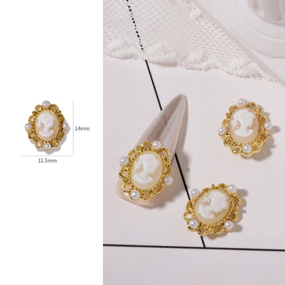 Abstract Pearl Luxury Manicure Beauty Head Ornaments Nail Art Rhinestone DIY Nail Decoration