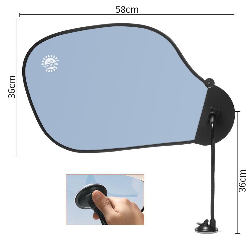 Adjustable Office Laptop Sun Shade with Clip UV Glare Reduction Sun Visor Heat Shield Foldable Computers Privacy Sunshader