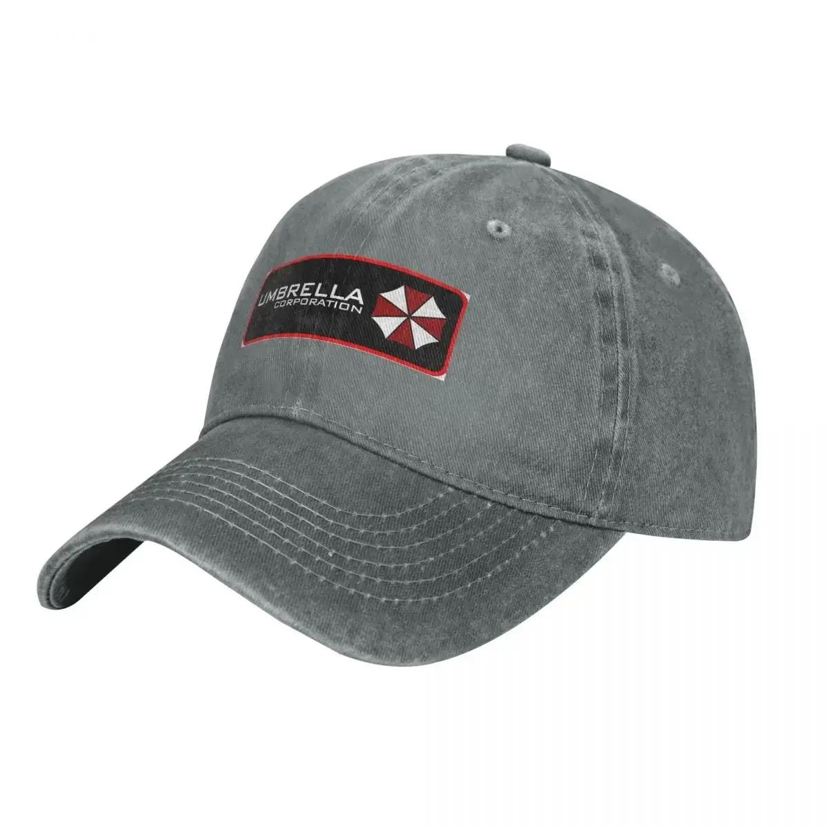 Umbrella Corp Corporations Baseball Cap Popular Logo Outdoor Sports Sun Visor Washed Trucker Hat Men Women y2k Baseball Caps One Size серый