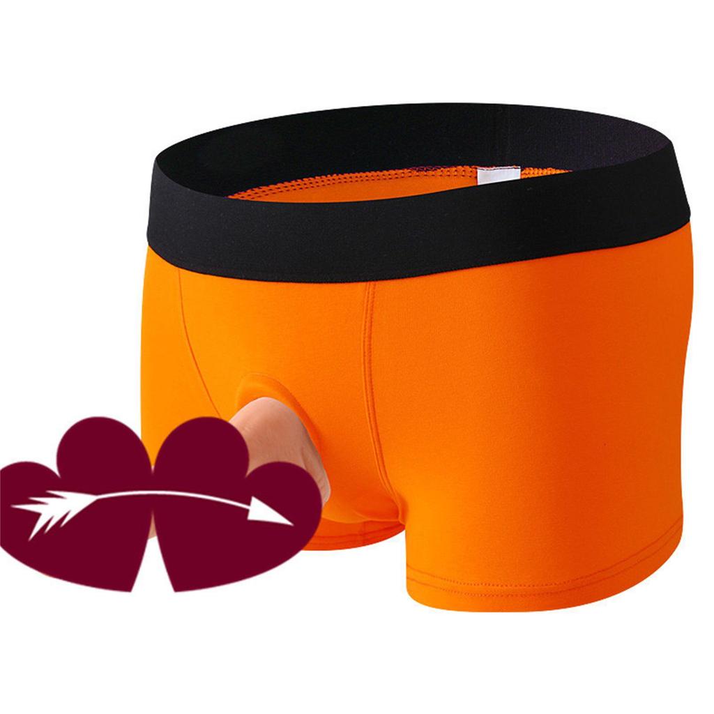Men's & Women's Flirty Cotton Boxer Briefs with 4.5CM Silicone Ring, Breathable and Comfortable.