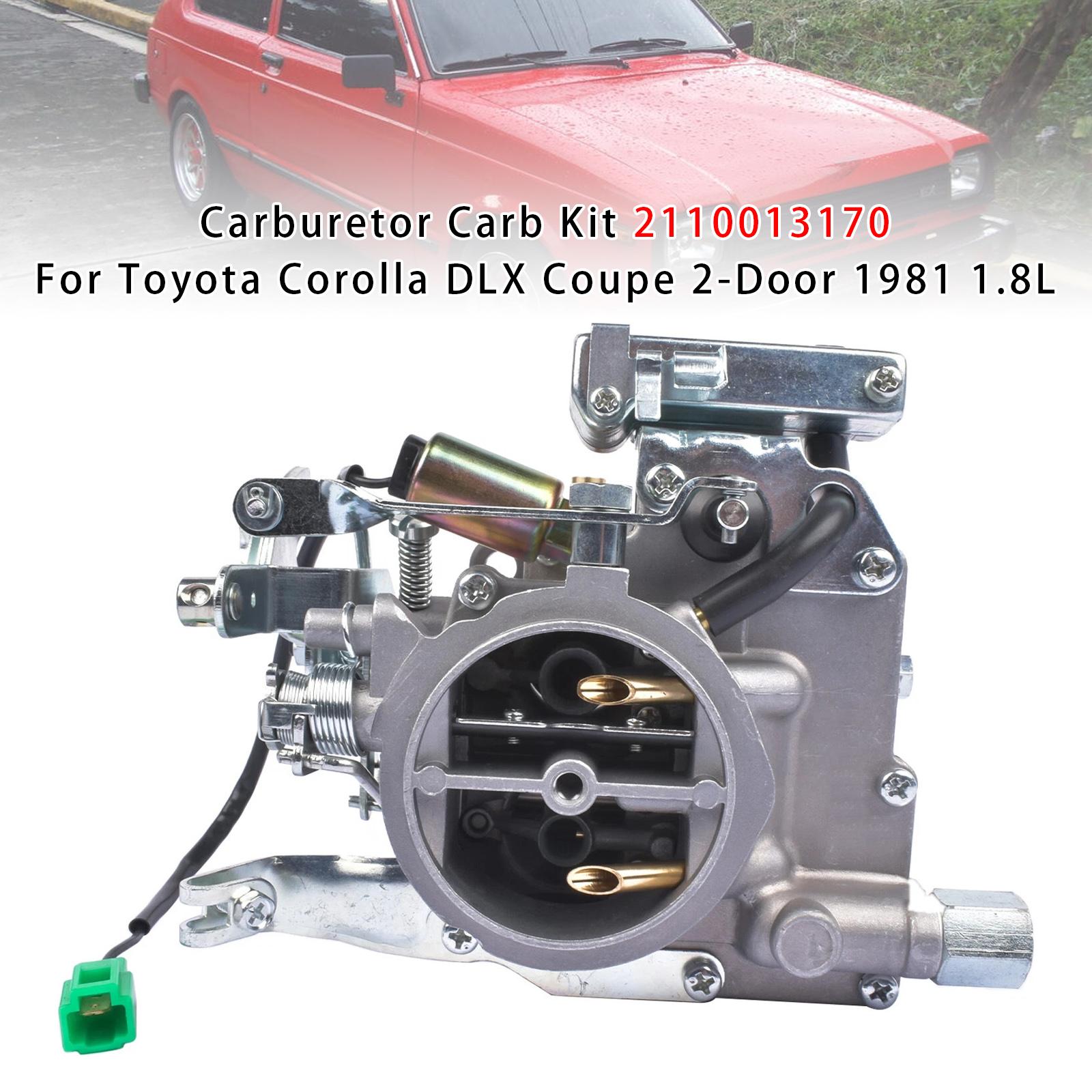 

Carburetor Carb Kit 2110013170 For Toyota Corolla DLX Coupe 2-Door 1981 1.8L
