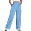 Womens Cargo Sweatpants Wide Leg Pants Baggy Joggers With Pockets