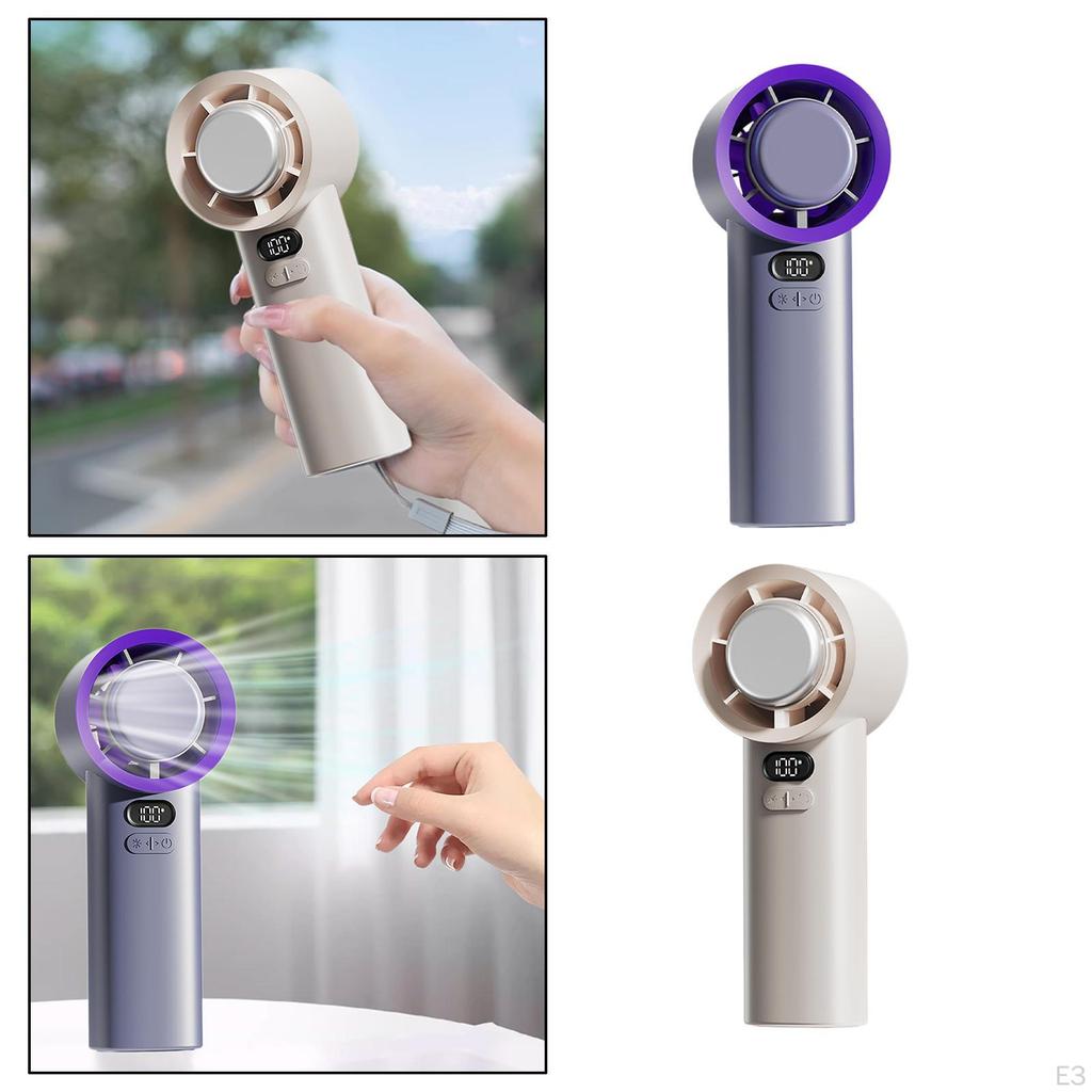 Compact Rechargeable Handheld Fan with Variable