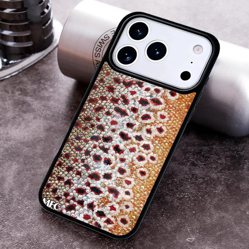 Regenbogenforellen-Fischerei Haut weiche Handyhülle für iPhone 17 16 15 Pro Max Air 14 13 12 11 Plus Stoßfeste Capa Hülle