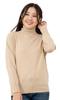 Cashmere Turtleneck M [Gobi] 100% Sweater, Color Q6-Beige, Size