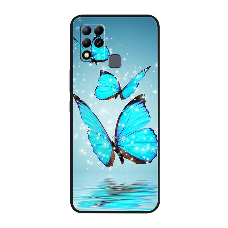 For Infinix Hot 11 G37 4G Case Covers TPU Black Silicone Cover for Infinix Hot11 G37 Protective X689F Soft G 37 Black Shells