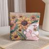 Print Mini Cosmetic Bag Flower Coin Purse Simple Lipstick Storage Bag  Jewelry Storage Bag