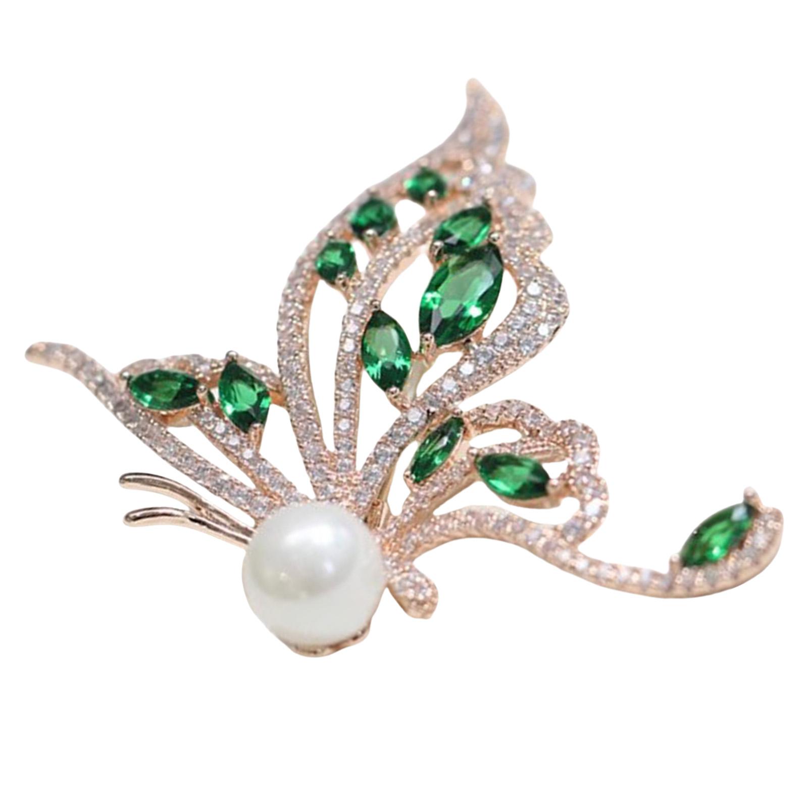 

Crystal Butterfly Brooch Pin Unique Clothing Jewelry Suitable for Evening Wear or Adding Charm to Everyday Outfits