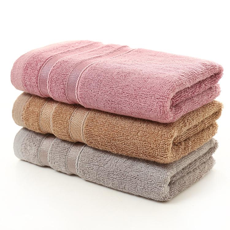 Bamboo Fiber Towel 35x75: Soft, Absorbent, Solid/Mixed Colors, Embroiderable, Ideal for Gifts or Labor Protection.