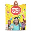 Danny Go Cartoon Music Education Fleece Throw Blankets Dance Blanket for Sofa Couch Warm Bedspreads Quilt Breathable