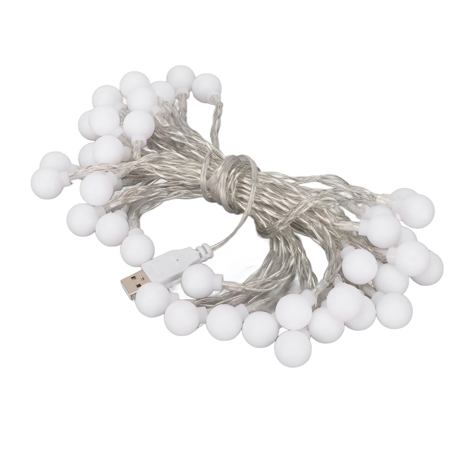 

Водонепроницаемая гирлянда из шаров, светодиодная декоративная гирлянда с питанием от USB, разноцветная, для рождественской вечеринки