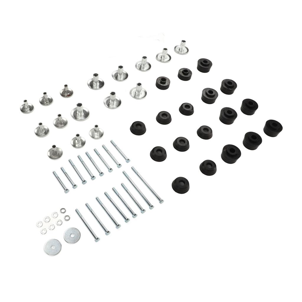 60Pcs Body Cab Mount Bushing Kit KF04060BK Replacement for Ford Super Duty 2WD 4WD 2008‑2016