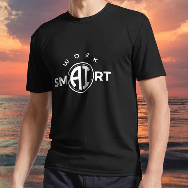 

New item Work Smart with AI - Funny AI & Logo TEE T shirt Funny Size S to 5XL S