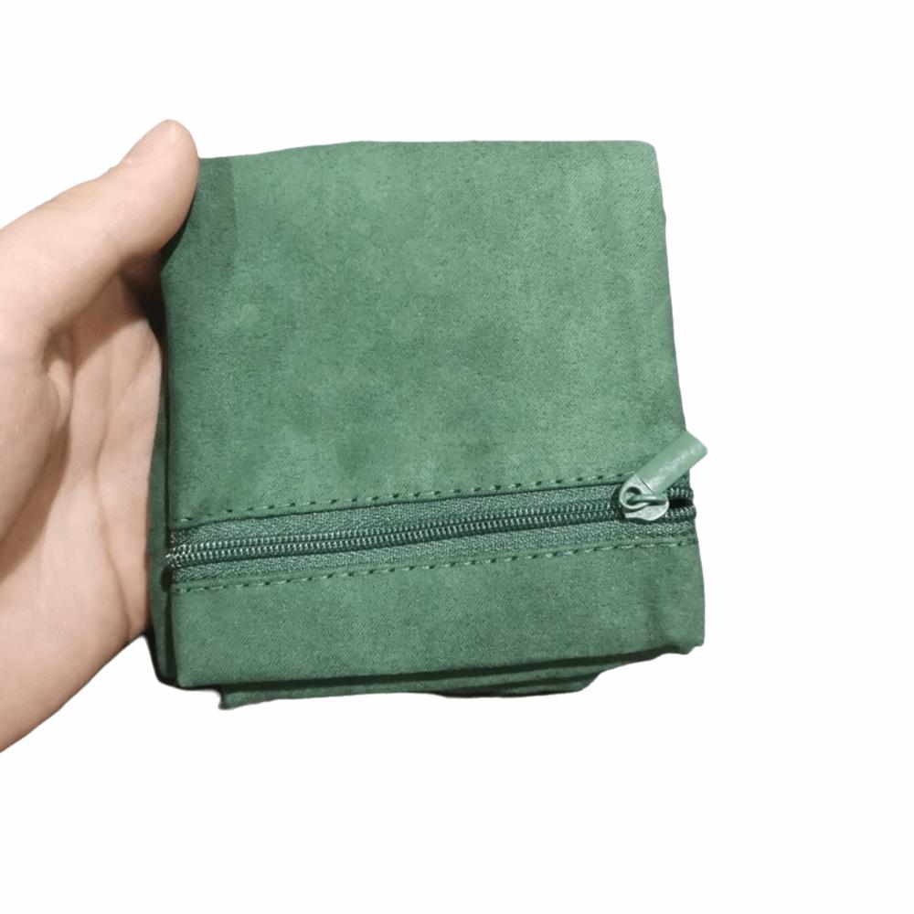 Foldable Travel Jewelry Storage Bag Multiple Compartments Clutch Bag Earrings Container  Travel