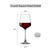 Red Wine Goblet ,Large Crystal Wine Glass, Christmas Durable Modern Beautiful Stemmed Wine Glasses,Clear Stylish Wine Glass