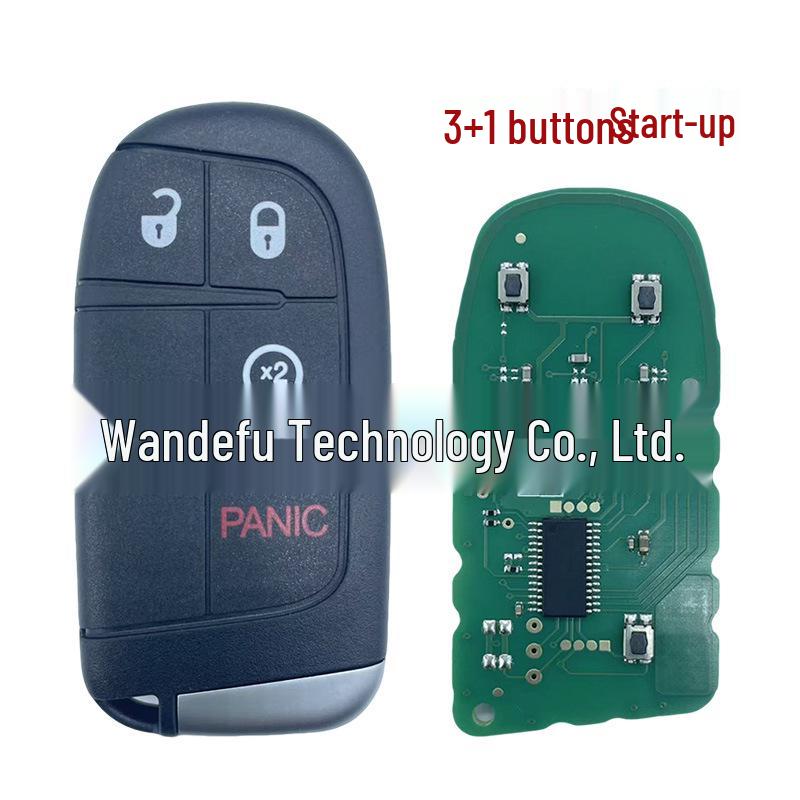 

M3N40821302 Key Fob for Jeep, RAM, Chrysler, Dodge, SRT Hellcat - ID46 Chip, 433MHz Frequency