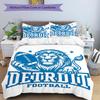 3pcs Football Team (14) Design Cover Set - HD Printed Bedding with 1 Cover and 2 Pillowcases - Perfect for Home and Dorm Decor