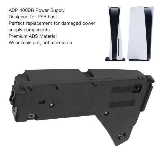 ADP 400DR Power Supply Replacement Game Console Power Unit with Power Cord for PS5 1000 100‑127V 200‑240V
