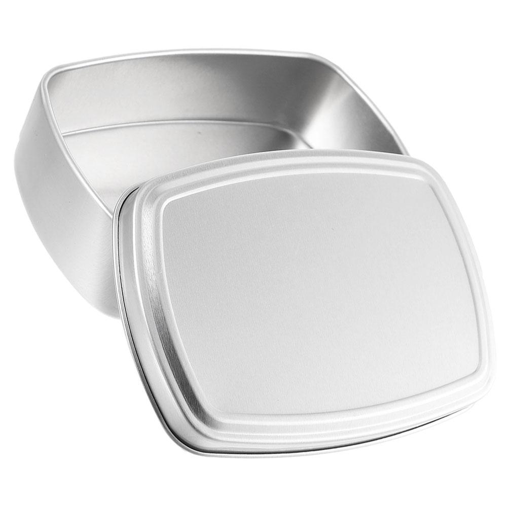 2 Stück Aluminium Seifenschale Lebensmittelqualität Quadratische Box Reise-Seifenbox Tragbare Seifenschale Metallbehälter Seifenriegel Aufbewahrung Reise