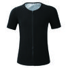 Traje de Sauna Sudadera para Hombre Camisetas de Manga Corta Adelgazante Top Térmico con Cremallera Camisa de Entrenamiento Moldeador Corporal para Hombre Ropa Moldeadora