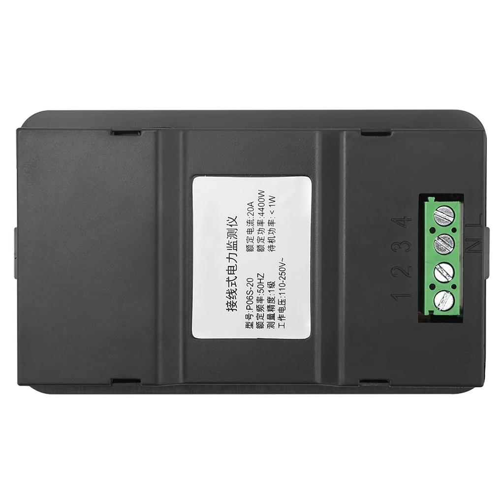 Atyhao Digital Power Consumption 5000W 4400W Rated Voltmeter/Ammeter, 6-in-1 Voltmeter, Power, Voltage, Amperage, Power, Wattmeter, Ammeter, Meter,