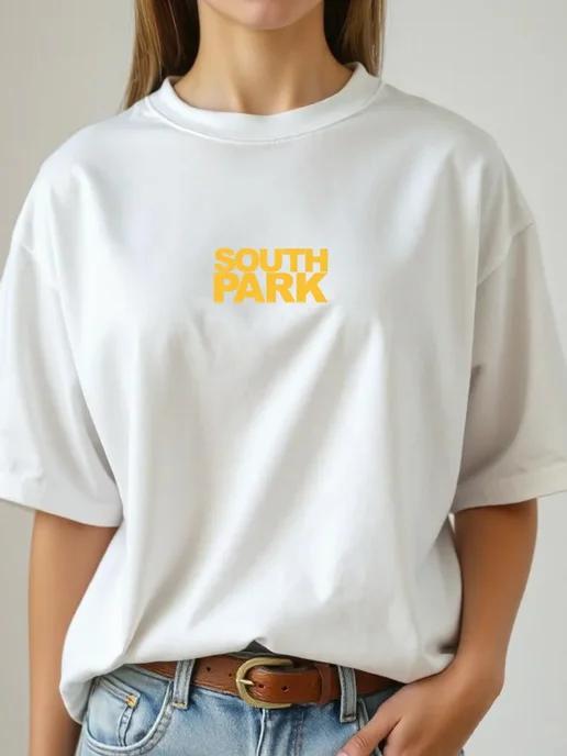 Oversized T-shirt with a South Park print on the back S