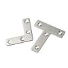 10Pcs 90° Right Angle Angle Bracket Flat Fastener Corner Bracket  Hardware Accessory