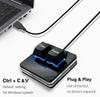 BTXETUEL Copy & Paste 2-Key Keyboard OSU Keypad Hot Swap One-Handed Mechanical Gaming Keyboard Cherry Switch RGB Backlit Mini USB Keypad for Rhythm