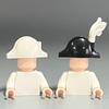 Small Particle Building Block Figurine Accessories Hair Hat Diy Assembly Educational Toy 2528 Pirate Hat