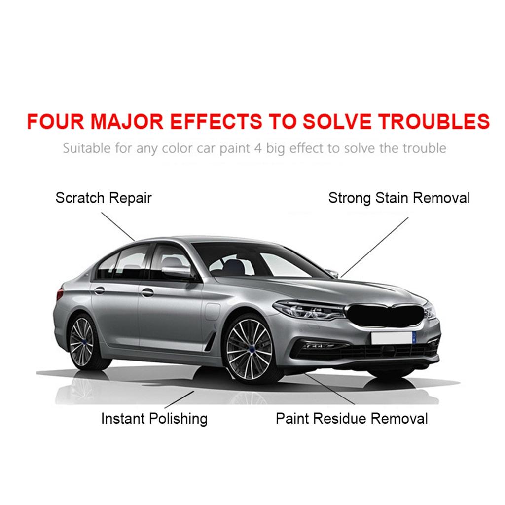 Nano Sparkle Cloth for Car Scratches, 2PCS Nano Car Scratch Remover Easy to Repair Light Scratches Swirls Paint Residues