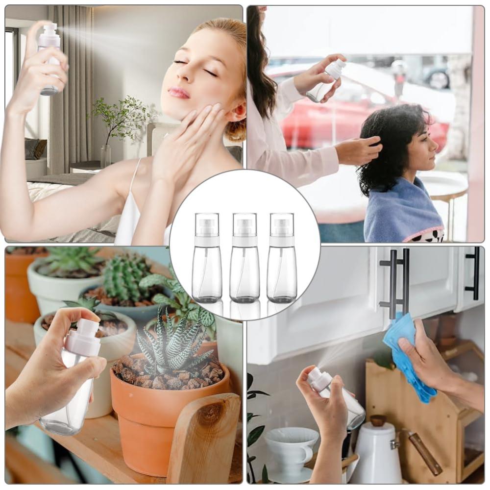 3-piece small spray bottle travel set - Fine Mist Mini empty spray bottle - suitable for toner, facial and hair spray