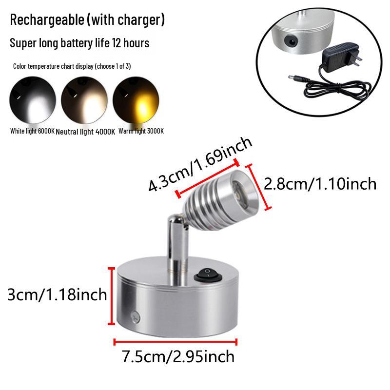 Wireless Jewelry Display Spotlight with Battery