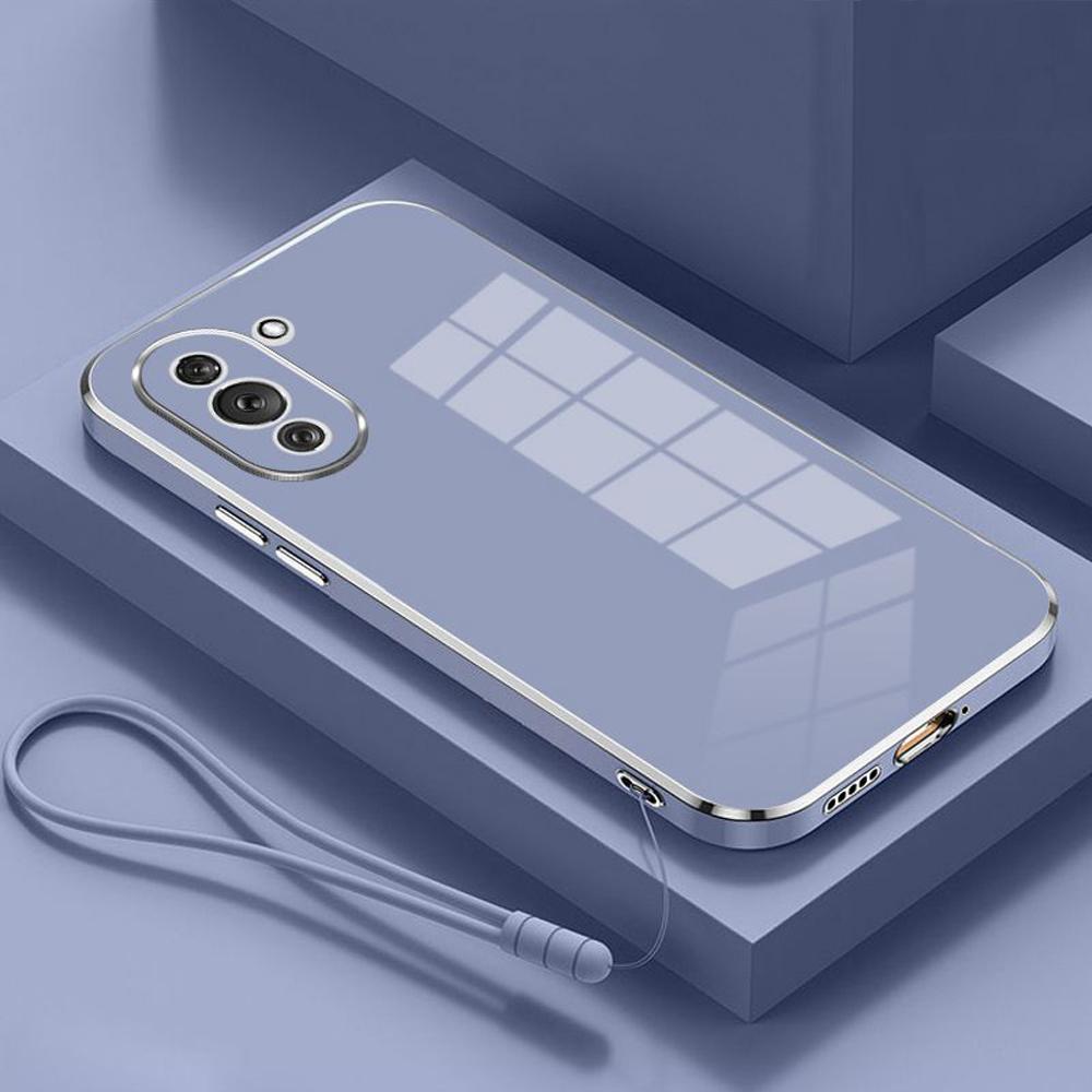 

Чехол для Huawei nova 10 Pro, чехол для телефона Huawei nova 10 GLA-LX1 NCO-LX1, роскошные противоударные силиконовые чехлы с квадратным покрытием Huawei nova 10 Pro&Case & Strap