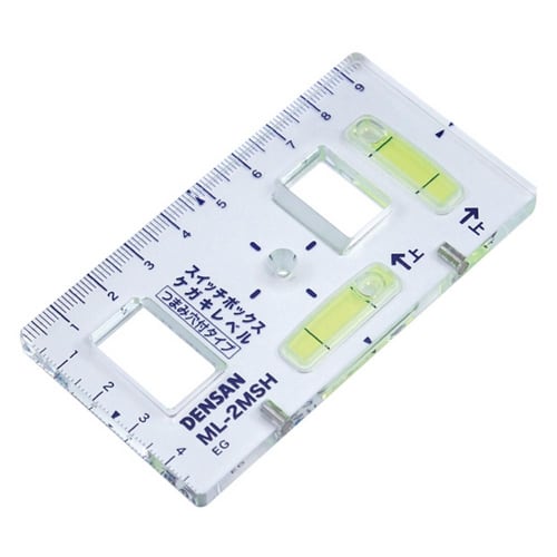 Jefcom Densan Switch Box Scribing Level (with Knob Holes) ML-2MSH
