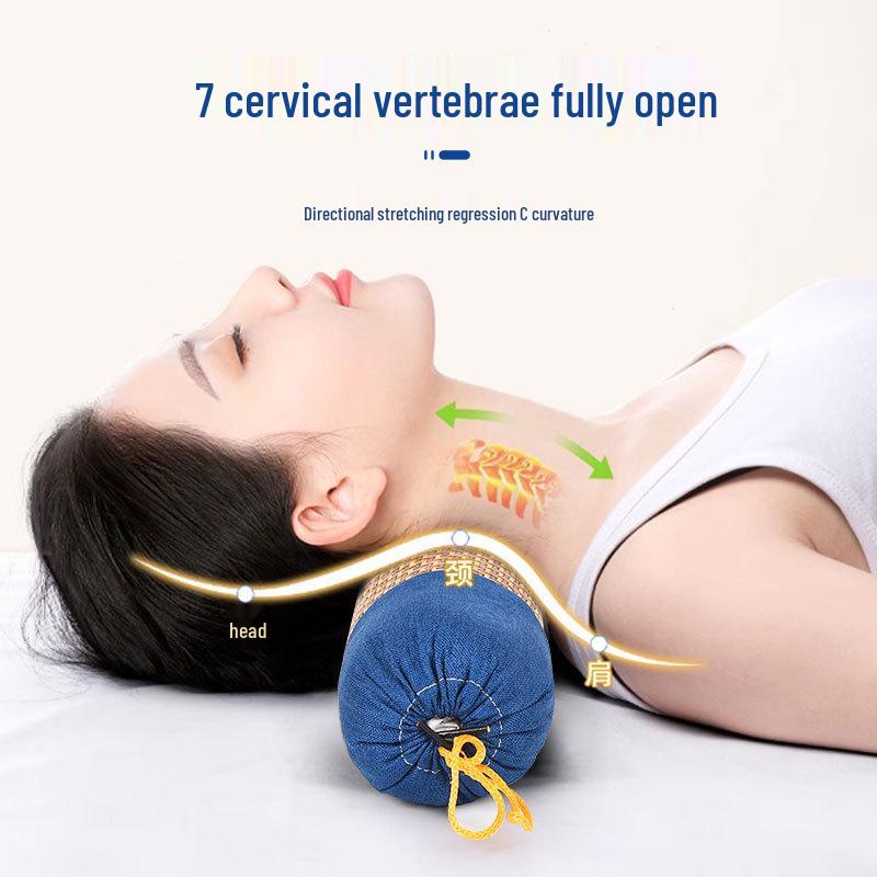 Manufacturer Cylindrical Ice Silk Cooling Pillow - Breathable Mugwort Neck Support Pillow for Summer Comfort