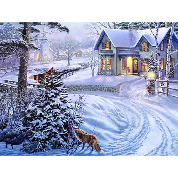 5D Diamond Painting New Arrivals House Winter Diamond Mosaic Embroidery Landscape Personalized Gift Home Decoration