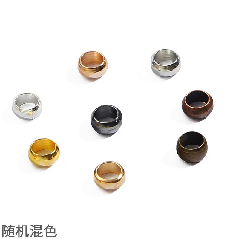 Home Party Supplies Stopper Spacer Beads Ball Popular End Beads Jewelry Making Hot Sale Jewelry Supplies Findings 100-500pcs/lot Copper For DIY Crimp
