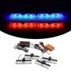 Car Led Grid Police Strobe Light With Remote Super Bright 12V Front Grille Auto Emergency Flashing Firemen Beacon Warning Lamp
