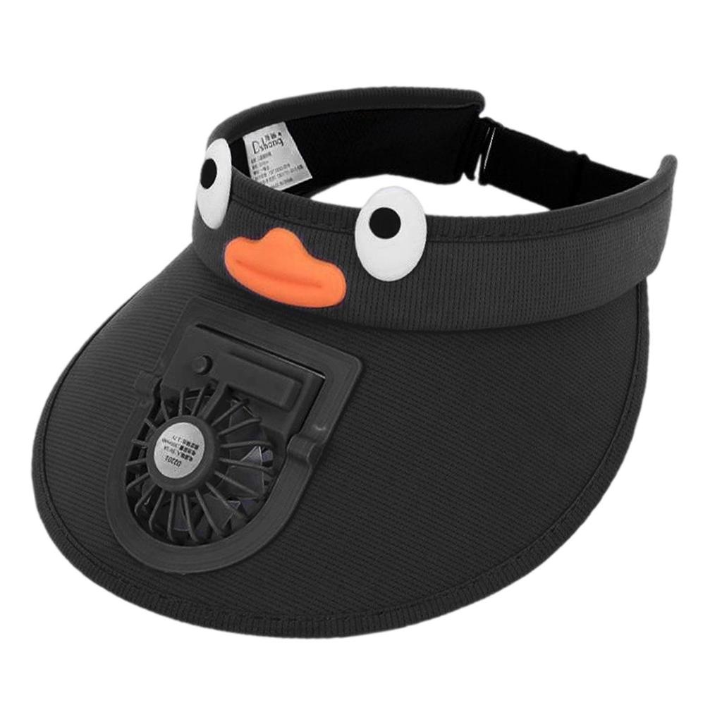 Kids Fan Visor Hat Three Adjustable Winds Fan Cap Adjustable Large Brim Sun Visor Kids Fan Hat for Child Gift Fishing