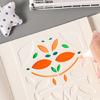 6 Pezzi Template Dettagliati Svuotati Riutilizzabili per Principianti e Professionisti in Journaling o Corsi d'Arte