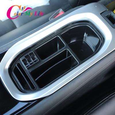 Color My Life Car Water Cup Holder Surround Trim Cover Console Frame for Honda HRV HR-V Vezel 2015 -