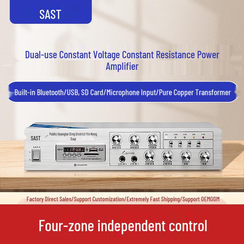 Xianke SA5017 4-Zone Power Amplifier with Bluetooth Player