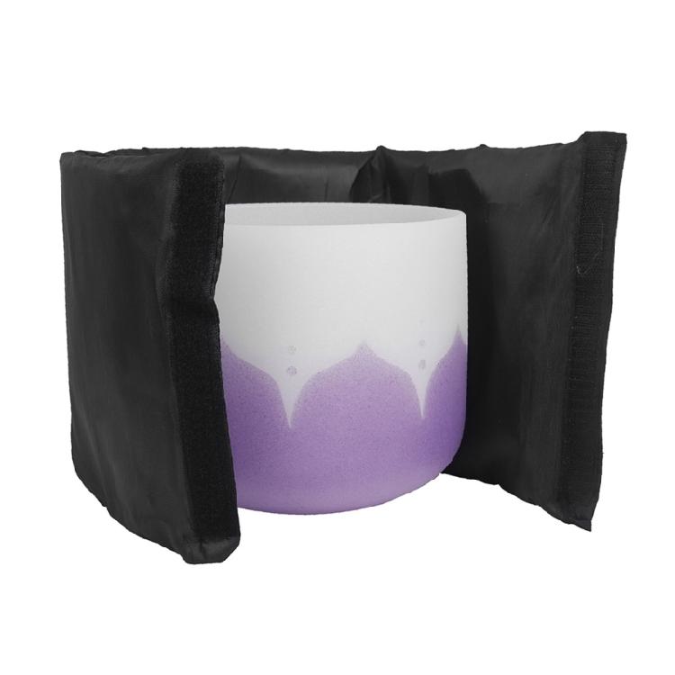 Bolsa de transporte acolchada gruesa para cuenco tibetano de yoga, bolsa de viaje con correa de transporte