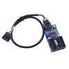 Xiwai Motherboard USB Header Female Extension Cable Hub Connector Adapter Port 9-Pin 2.0 1-2 Multi-Liner