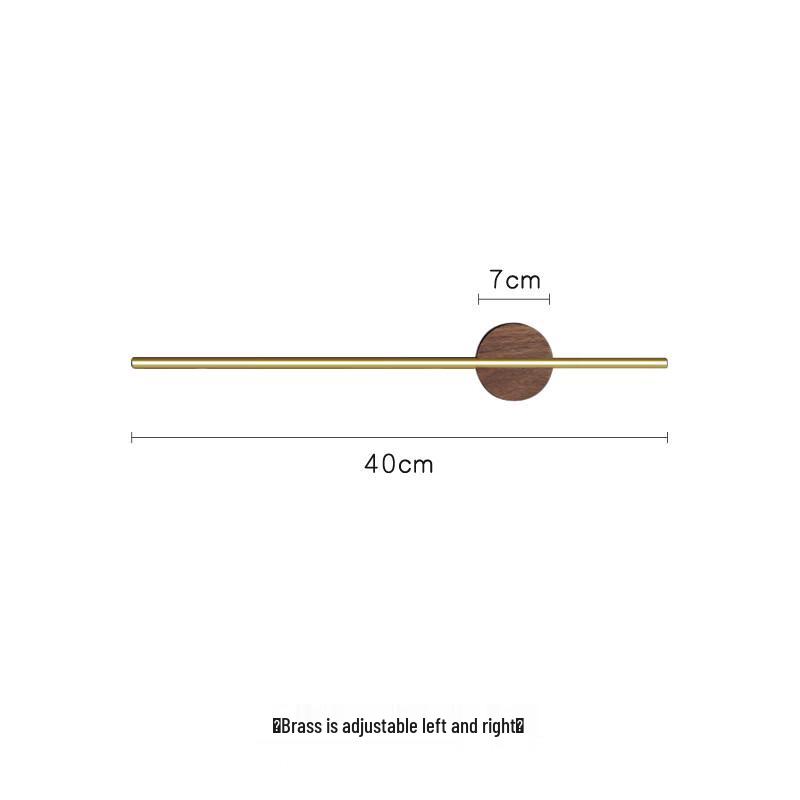 Cmaos Extendable Black Walnut Bathroom Towel Bar
