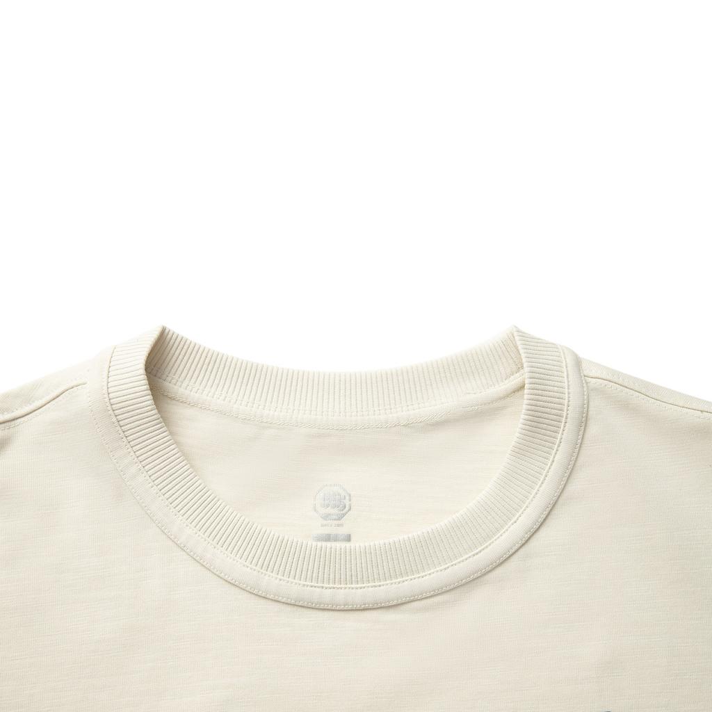 Li Ning Basketball Series Letter Round Neck Breathable Versatile Loose Short Sleeve T-Shirt Men Tops Light-Pink Gray AHSVB75-1