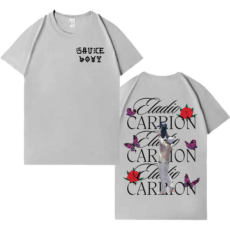 Rapper Eladio Carrion Album Tour Teenagers Tee Mens Womens Oversized Graphic Casual Gothic Humor High Quality Tshrits Fans Gift