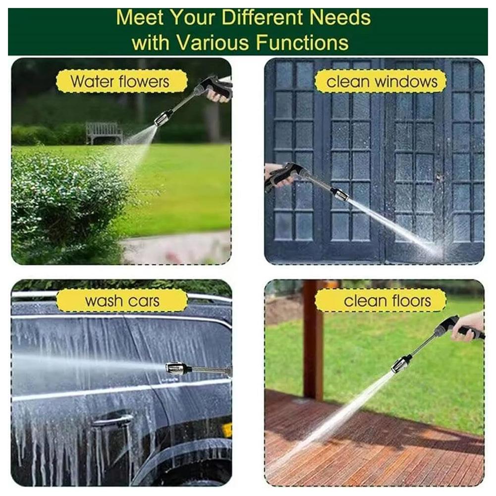 Pressure Washer Extension Wand Set With Spray Nozzle Tips Universal Washer Extension Rod Kit Gutter Cleaning For Car Washing