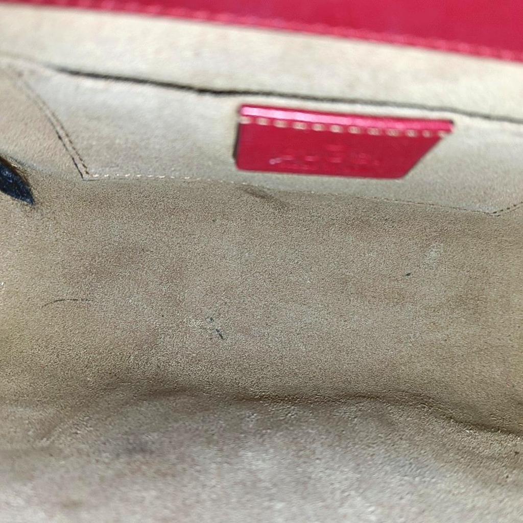 [Pre-Owned] Padlock Metal Lock Logo Chain Canvas Leather Bag - Fair #QJAINX